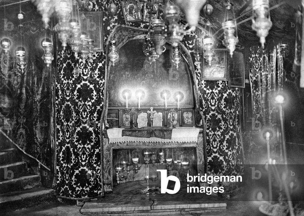 Grotto of the Nativity in Bethlehem, 1929