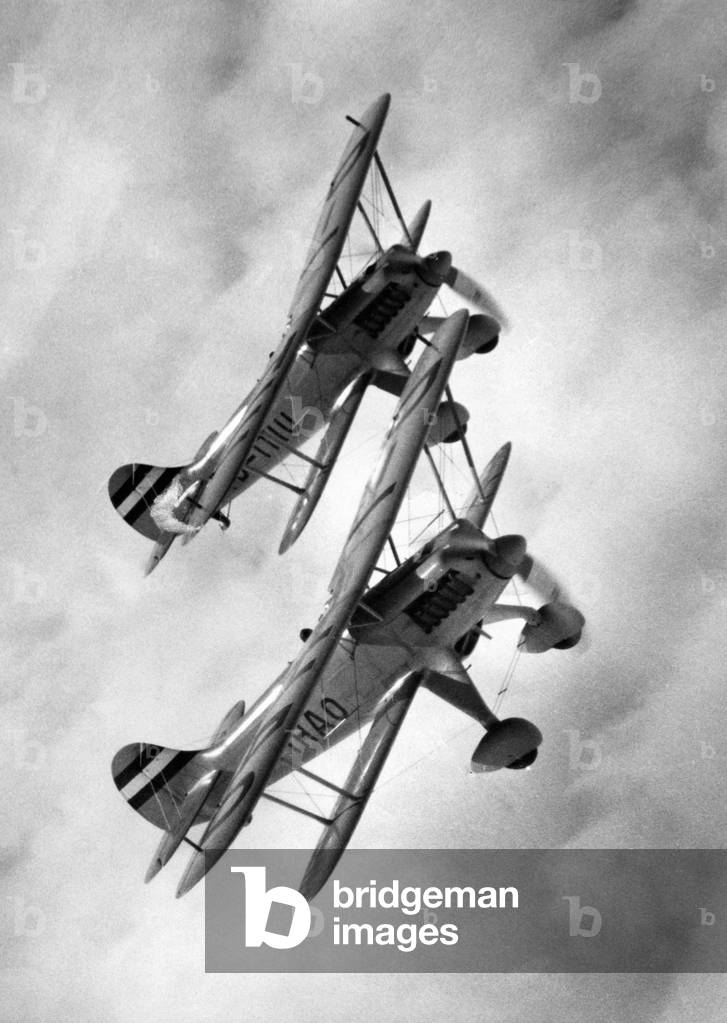 Fighter plane in flight