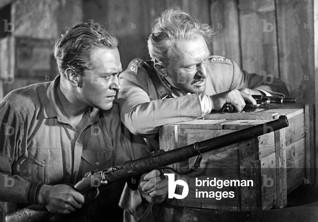 Gustav Froehlich and Peter Voss in 'Alarm in Peking', 1937 (b/w photo)