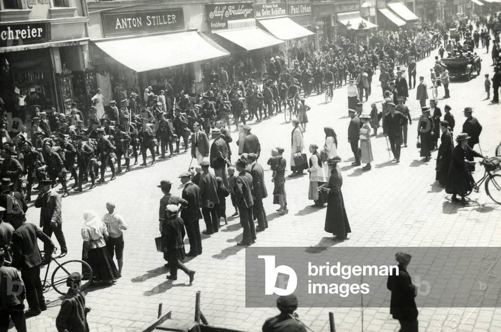 Withdrawal of English soldiers from Opole, around the 1920s