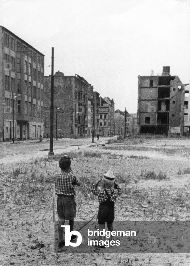 Children in Germany, 1948 (b/w photo)