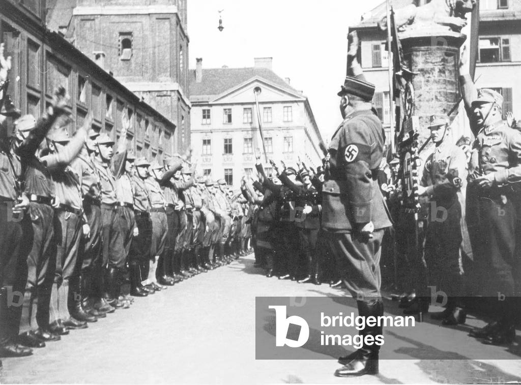 Ernst Roehm during the seizure of power in Munich, 1933 (b/w photo)