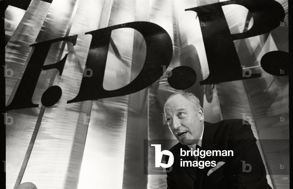 Party leader Walter Scheel at the party congress of the FDP, 1969 (b/w photo)