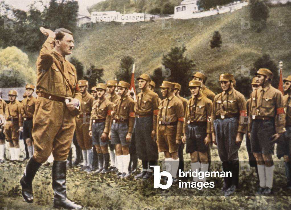 Adolf Hitler at the SA in Berchtesgaden, 1932 (photo)