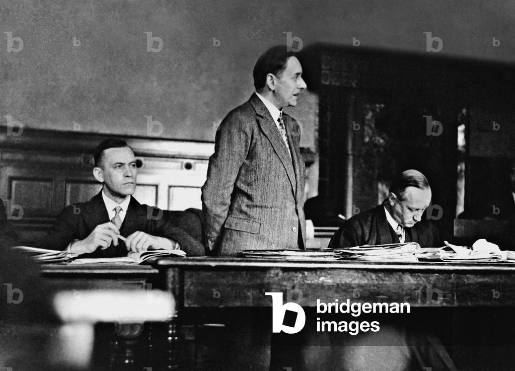 Fraud trial of Bruno Scherl, 1930 (b/w photo)