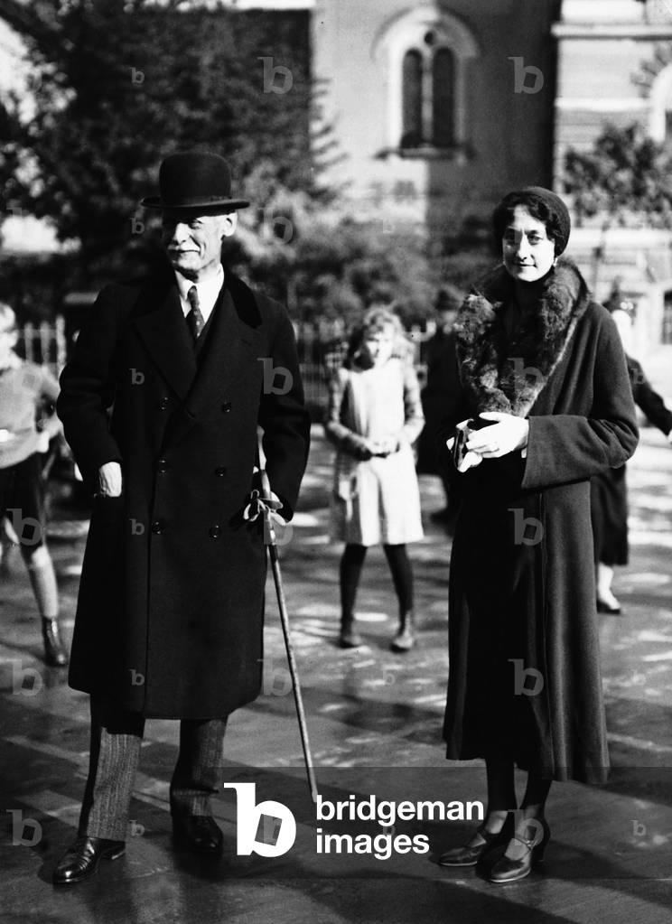 Rupprecht of Bavaria with Antonia of Luxembourg, 1932 (b/w photo)