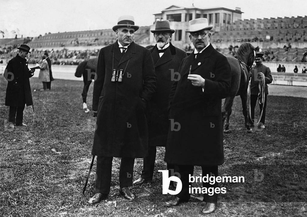 Otto Braun at the Horse Riding and Driving tournament in Berlin, 1920 (b/w photo)