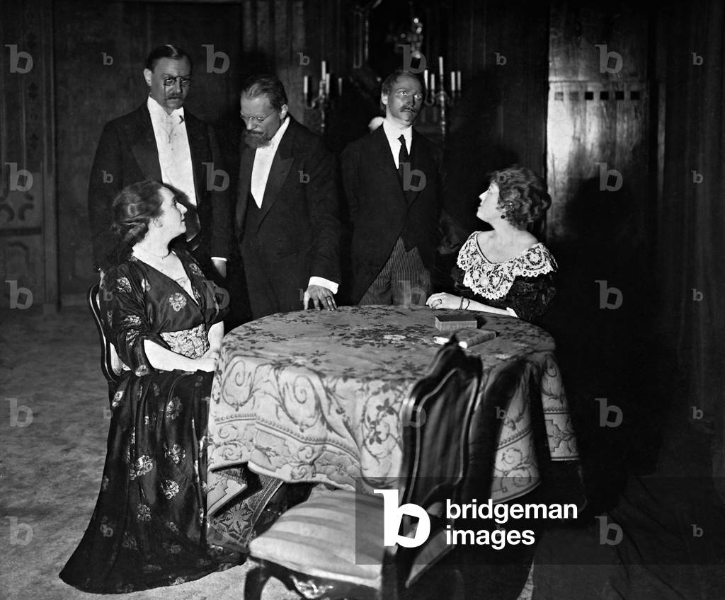 Theatre performance of 'Hedda Gabler', 1916 (b/w photo)