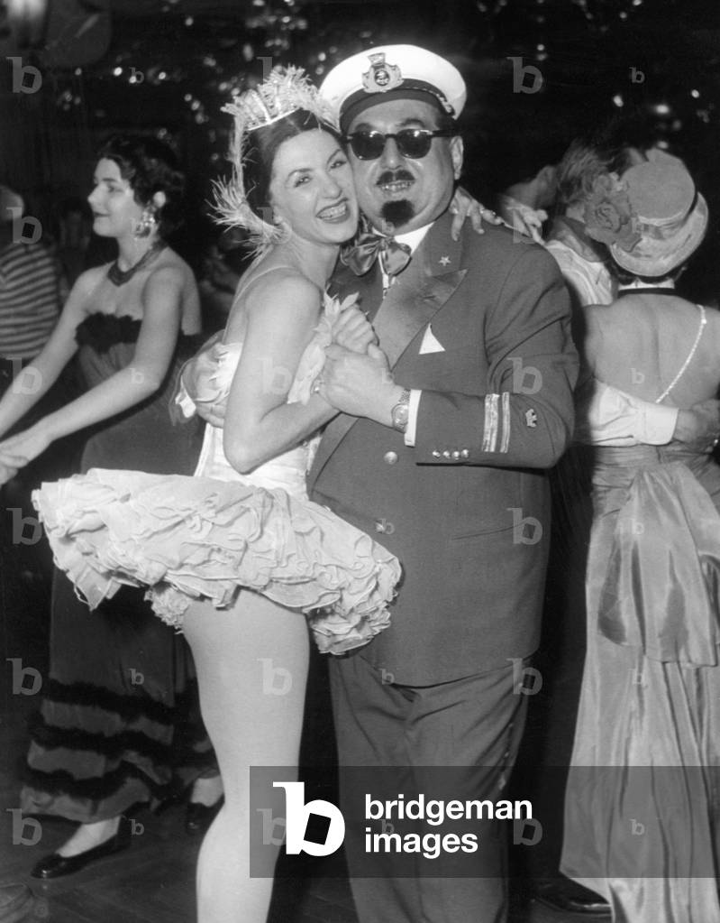 Liane Mueller and Hans Duerrmeier, 1955 (b/w photo)