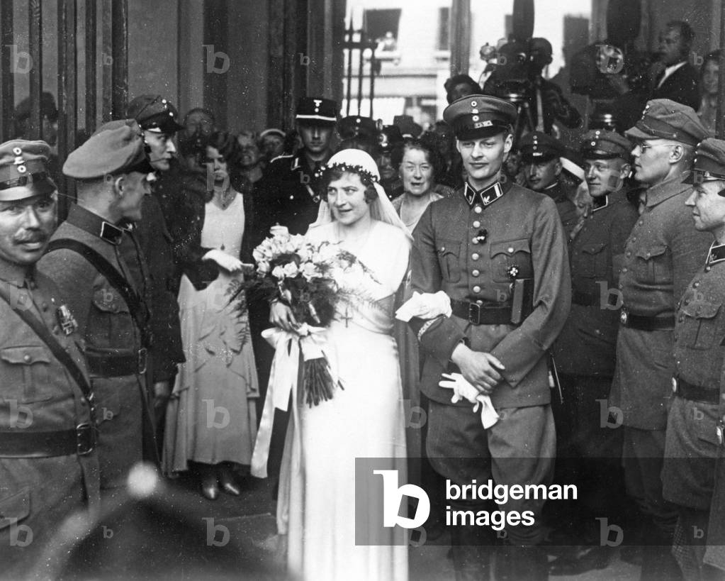 Wedding of Hereditary Prince Wilhelm of Prussia with Dorothea von Salviati, 1933