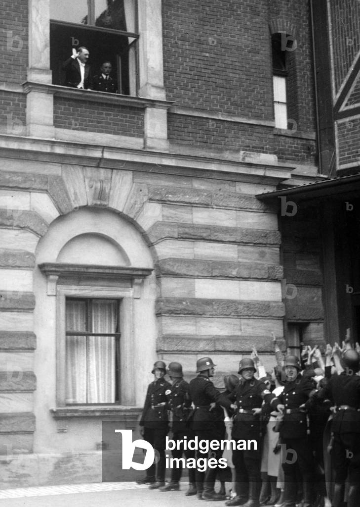 Adolf Hitler at the Bayreuth Festival, 1940 (b/w photo)