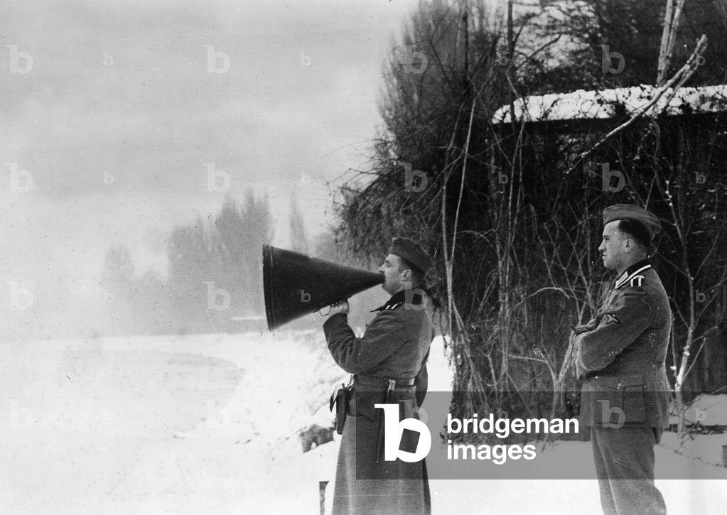 German soldiers on the Western front, 1940 (b/w photo)