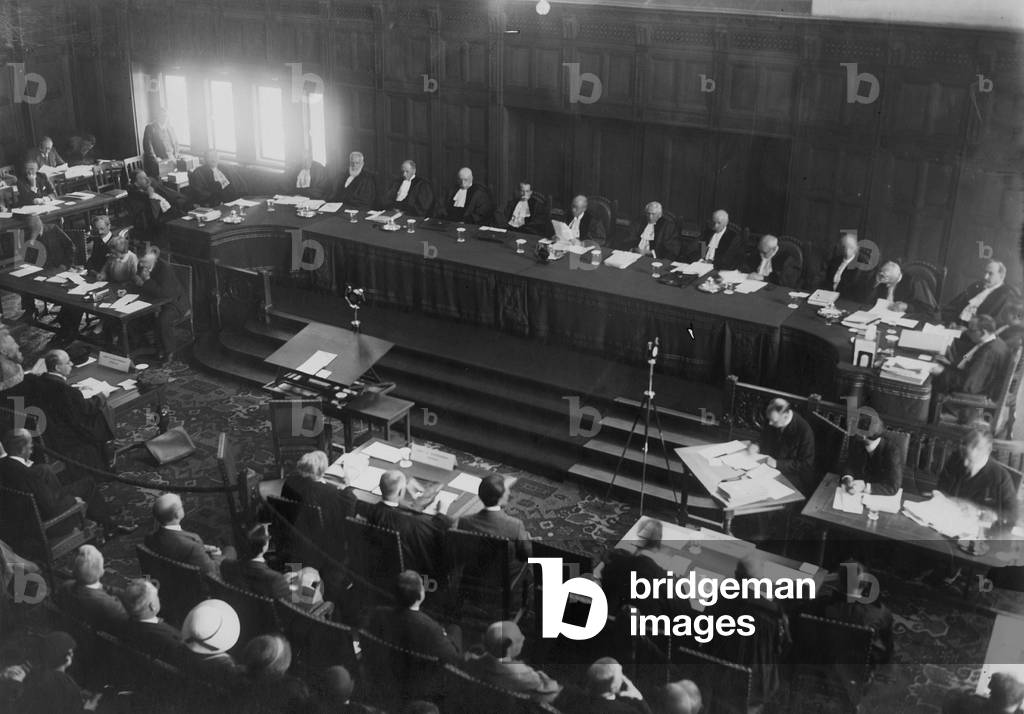 The International Court of Justice in The Hague, 1931 (b/w photo)