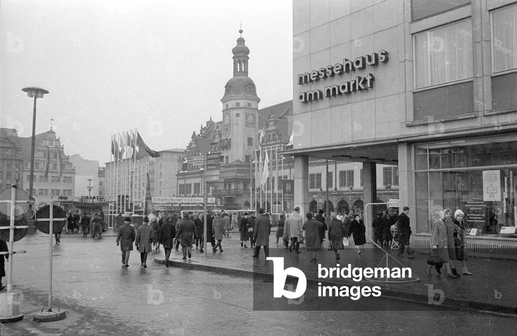 The 800th anniversary of the Leipzig Trade Fair, 1965 (b/w photo)