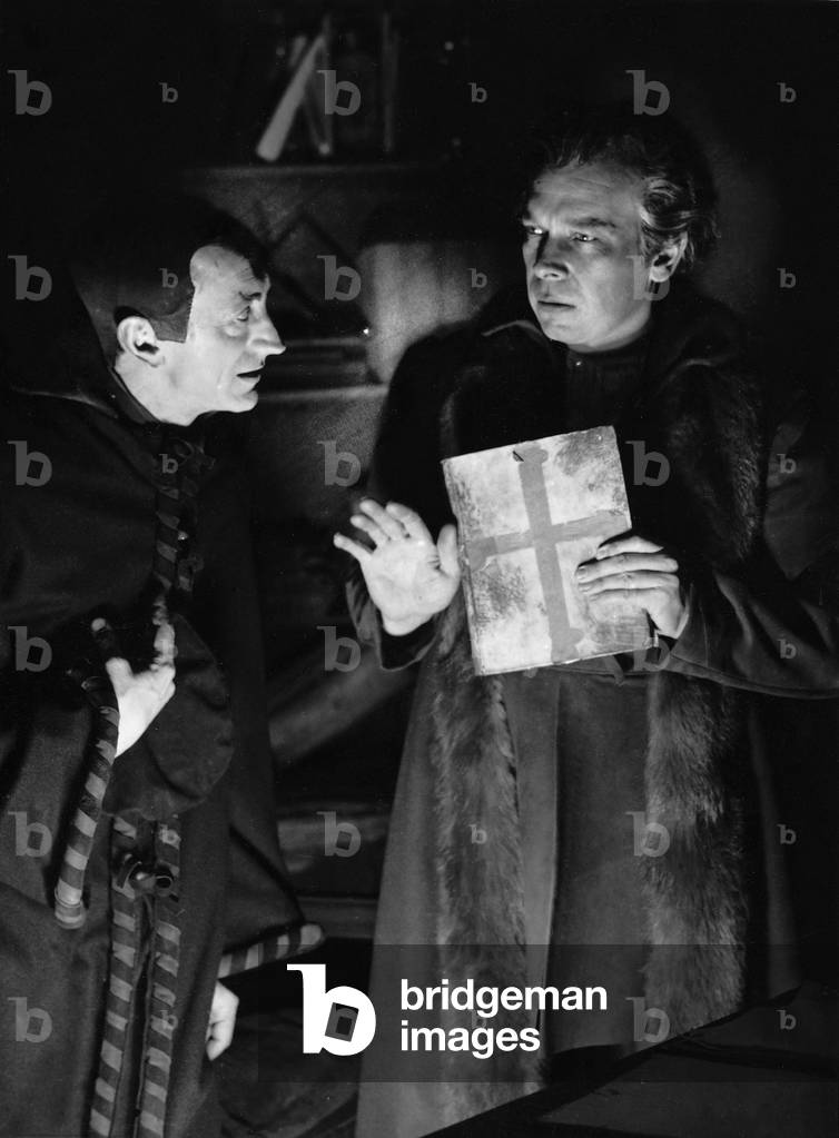 Bruno Huebner and Ewald Balser in 'Faust', 1939 (b/w photo)