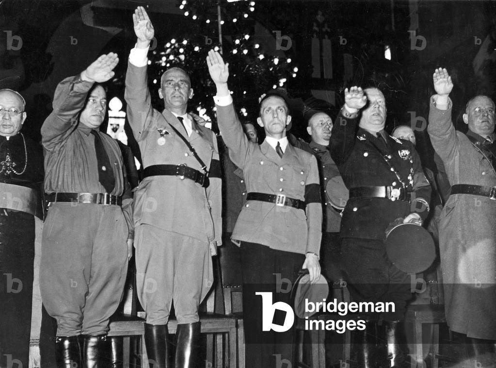 Bornewasser, Buerckel, Frick, Goebbels, Grauert, Seldte (b/w photo)