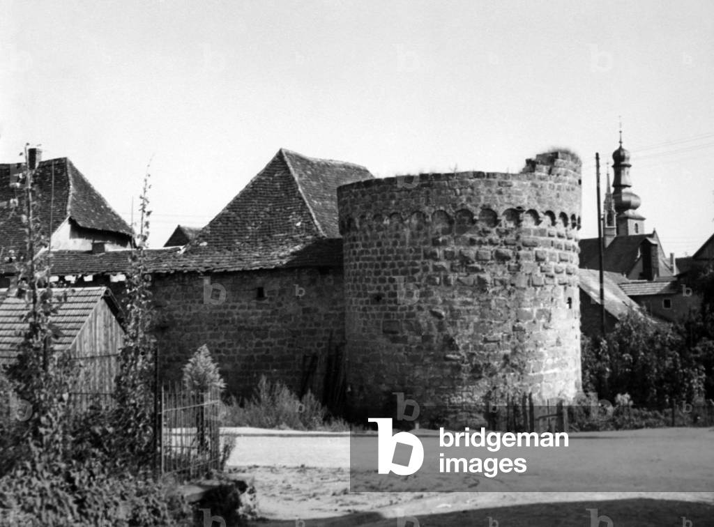 Fortress wall in Bad Bergzabern, 1943