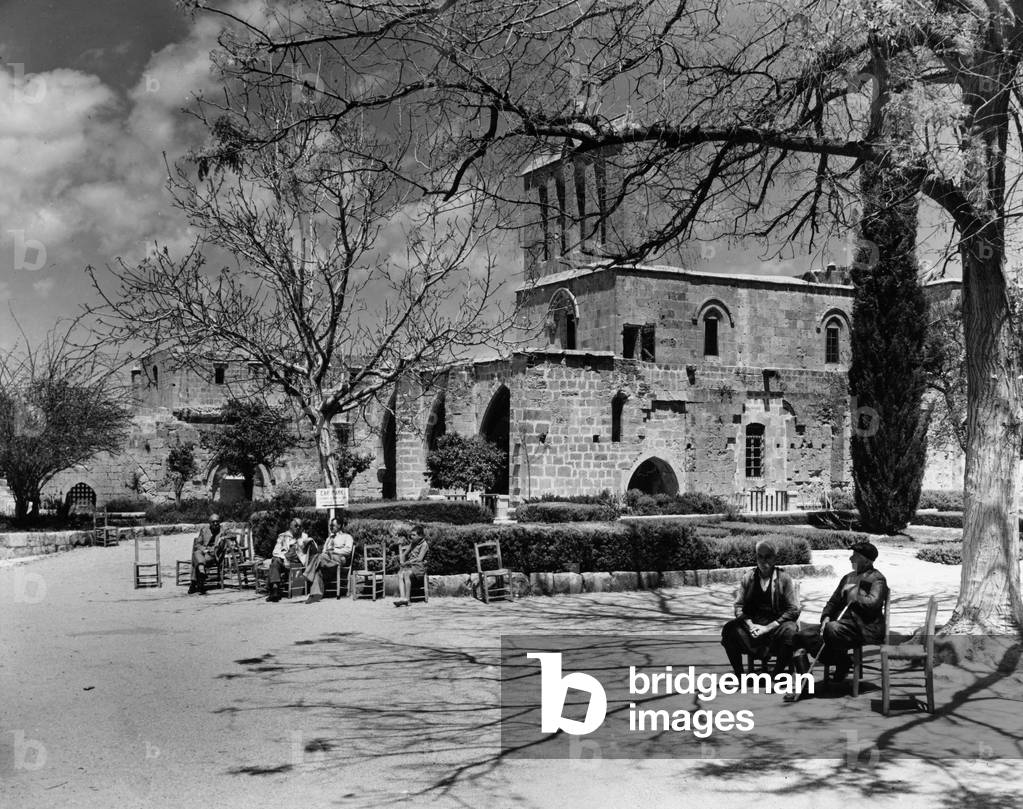Monastery in Kyrenia (b/w photo)