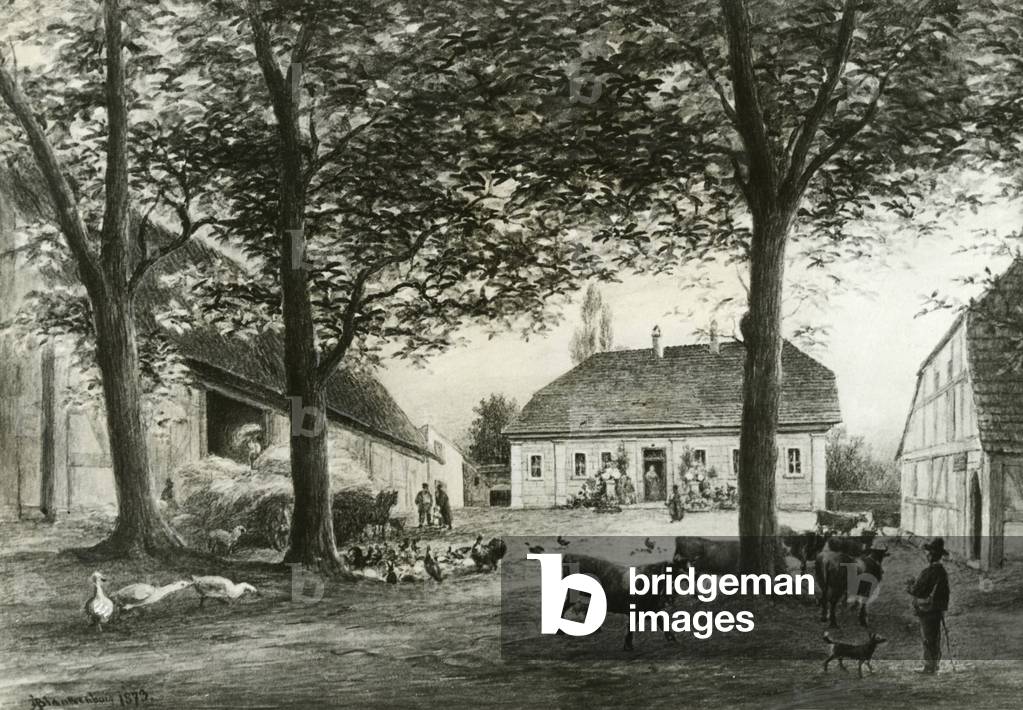 Postcard Gutshof Martinique - Berlin, around 1873