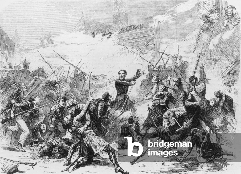 Battle of the Nations, 1813 (b/w photo)