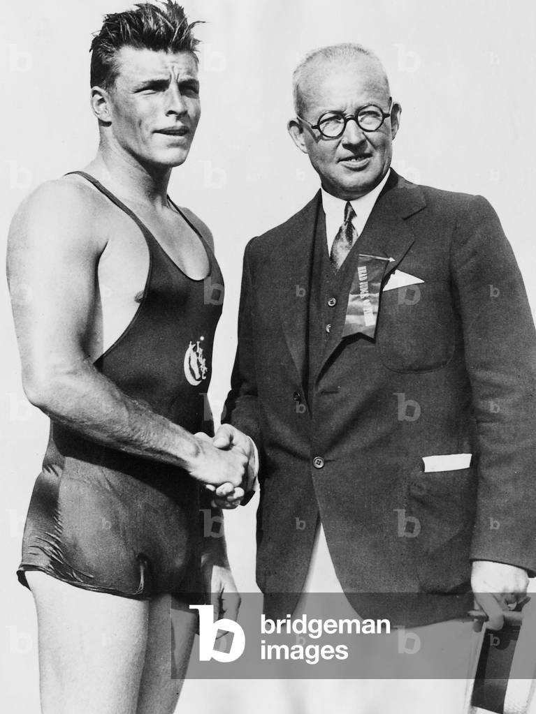 Clarence Crabbe, 1930 (b/w photo)