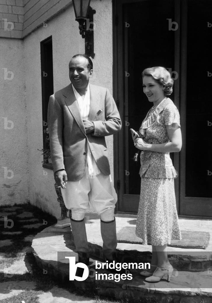 Douglas Fairbanks and Mary Pickford, 1930 (b/w photo)