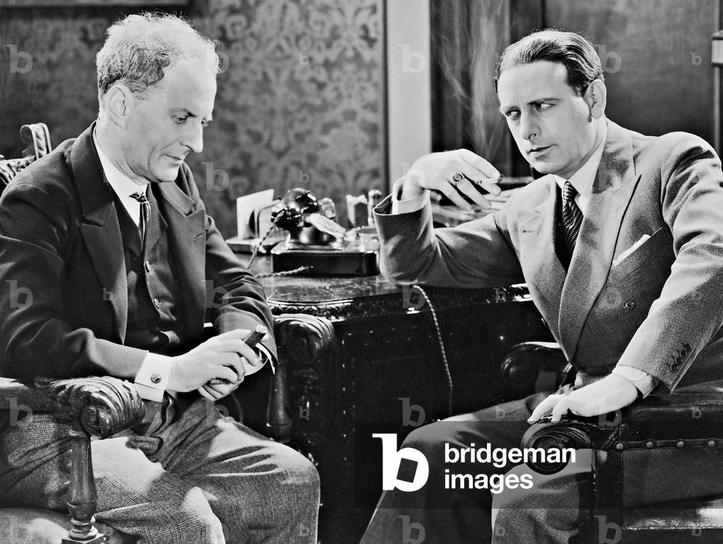 Max Adalbert and Johannes Riemann in 'Mein Herz sehnt sich nach Liebe', 1931 (b/w photo)