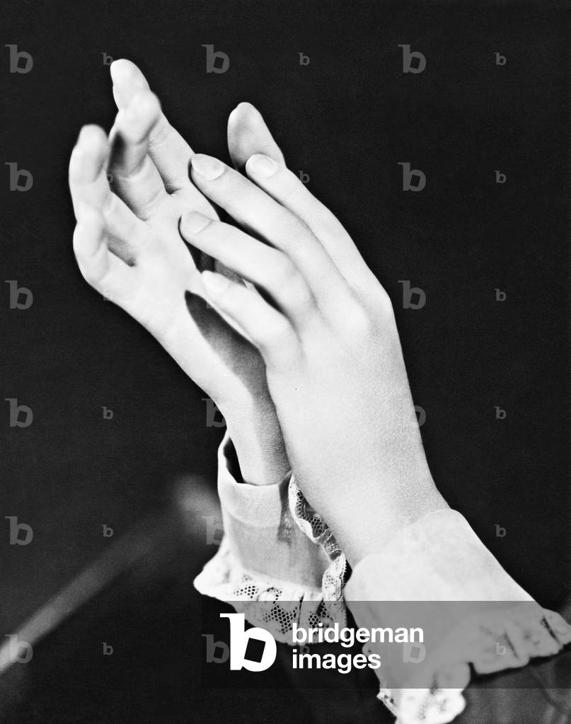 Hands of Dorothy Jordan, 1937 (b/w photo)