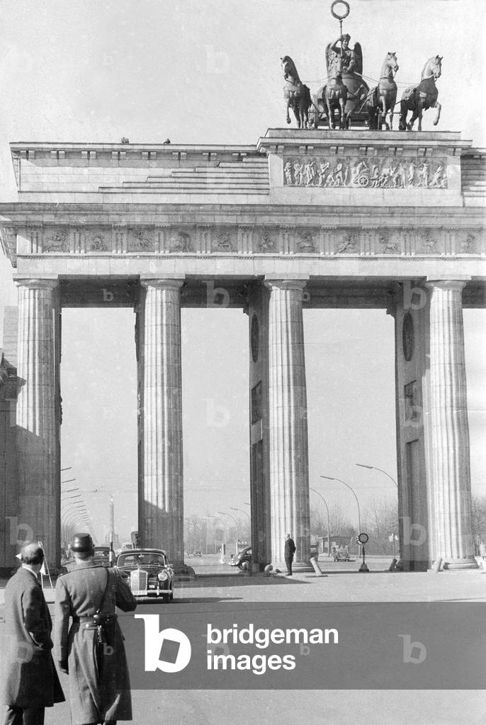 The Brandenburg Gate, 1959 (b/w photo)