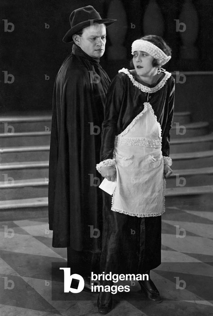 Fritz Kortner and Carmen Cartellieri in 'Orlacs hands', 1924 (b/w photo)