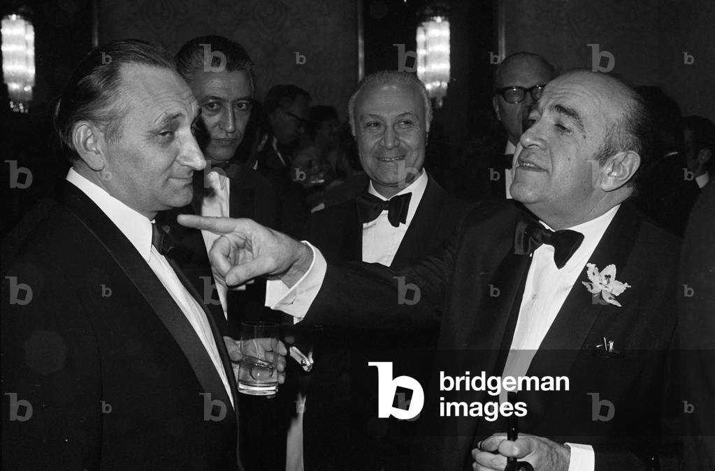 German secretary of state Egon Bahr in Iran, 1972 (b/w photo)