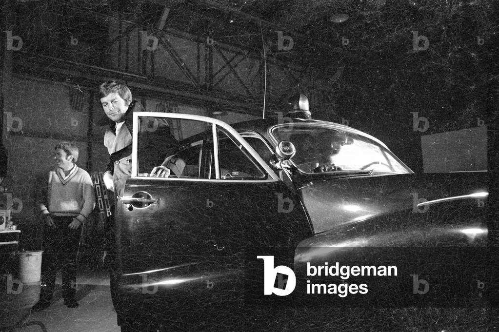 Robert Wagner on set, ca. 1970 (b/w photo)