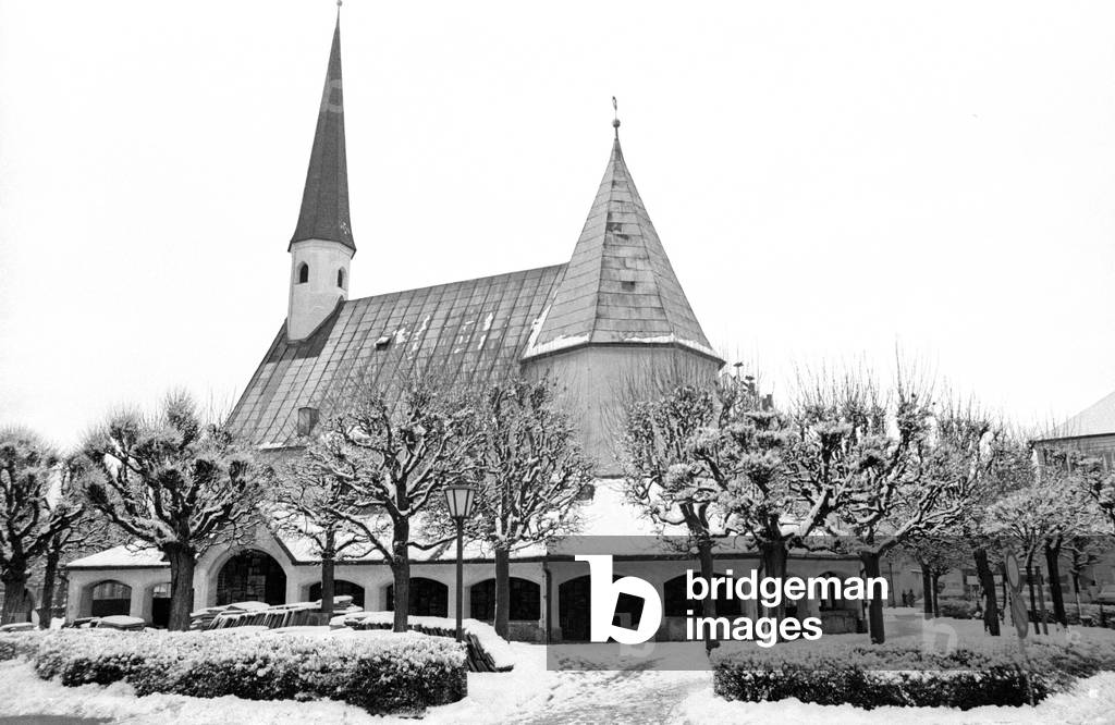 The Shrine of Our Lady of Altötting, 1974 (b/w photo)