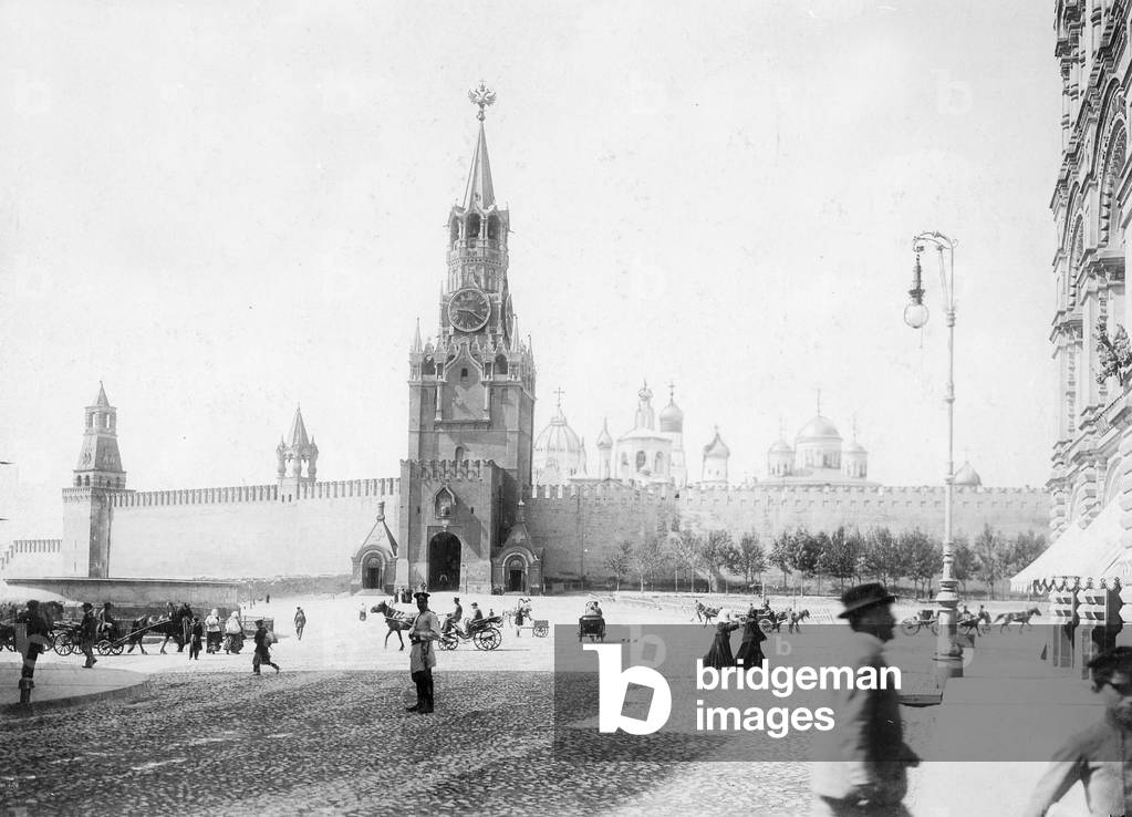 Kremlin in Moscow, 1900 (b/w photo)