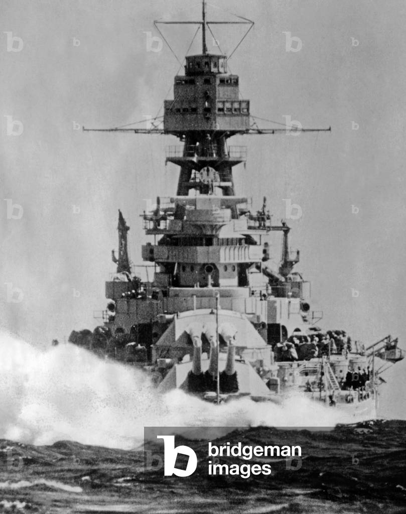 USS Arizona, 1930s (b/w photo)