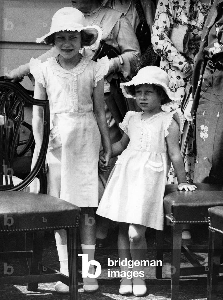 Elizabeth II, Queen of the United Kingdom, before 1946 (b/w photo)
