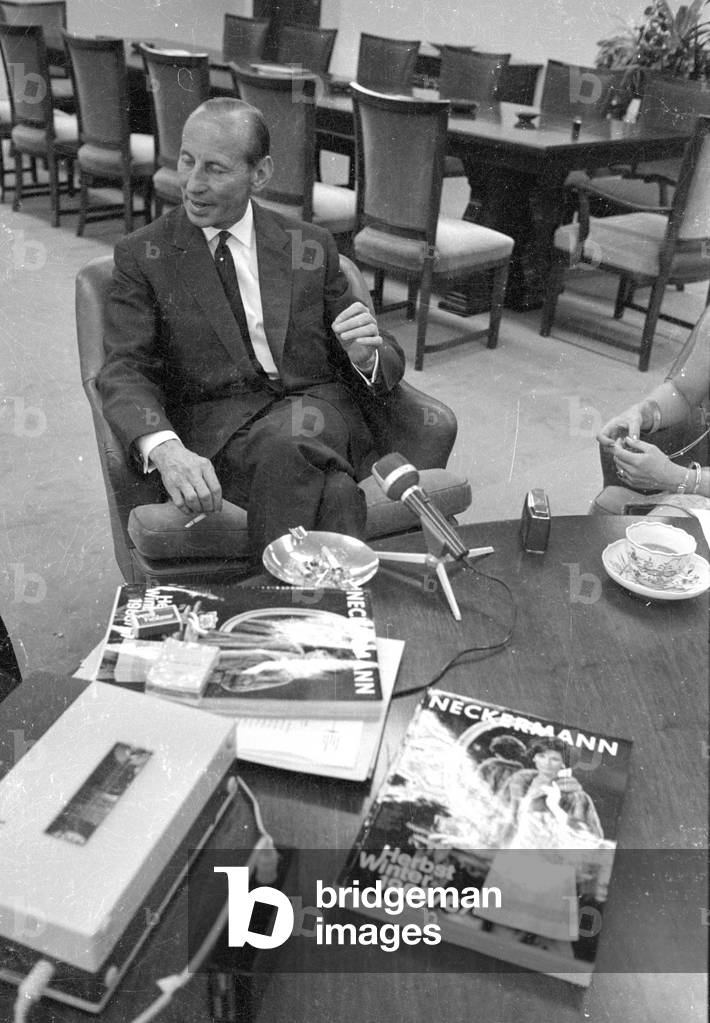 Josef Neckermann, 1966 (b/w photo)
