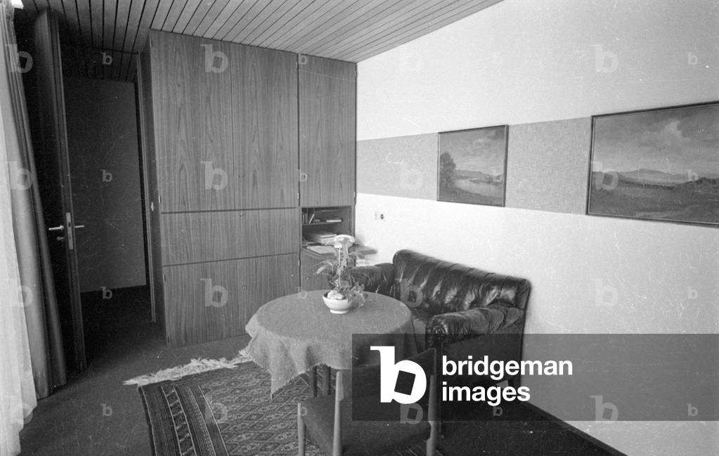 The Chancellor's Bungalow in Bonn, 1964 (b/w photo)