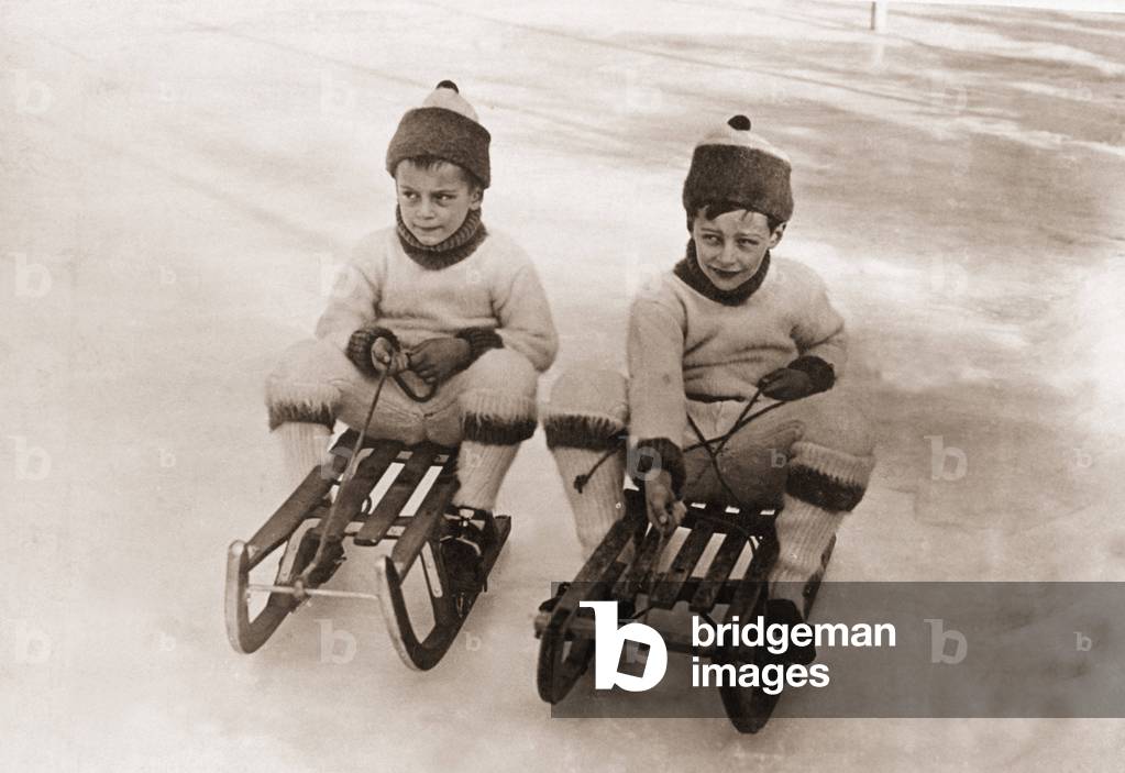 Prince Louis Ferdinand of Prussia and hereditary Prince Wilhelm, 1913