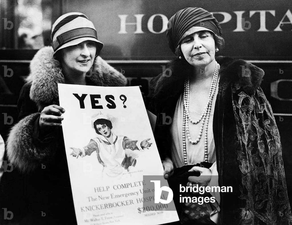 Queen Marie of Romania in New York, 1926 (b/w photo)