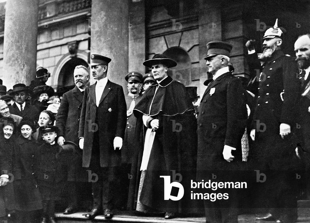 Archbishop Michael von Faulhaber in Munich, 1917 (b/w photo)