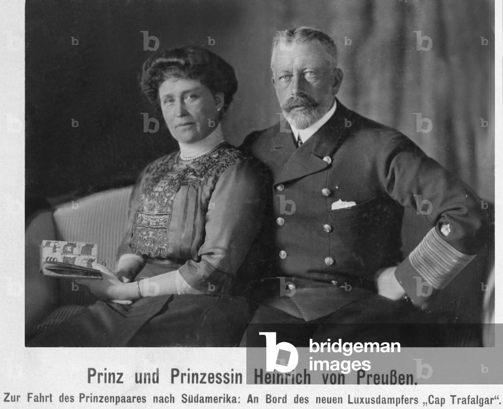 Henry and Irene of Prussia, 1914 (b/w photo)