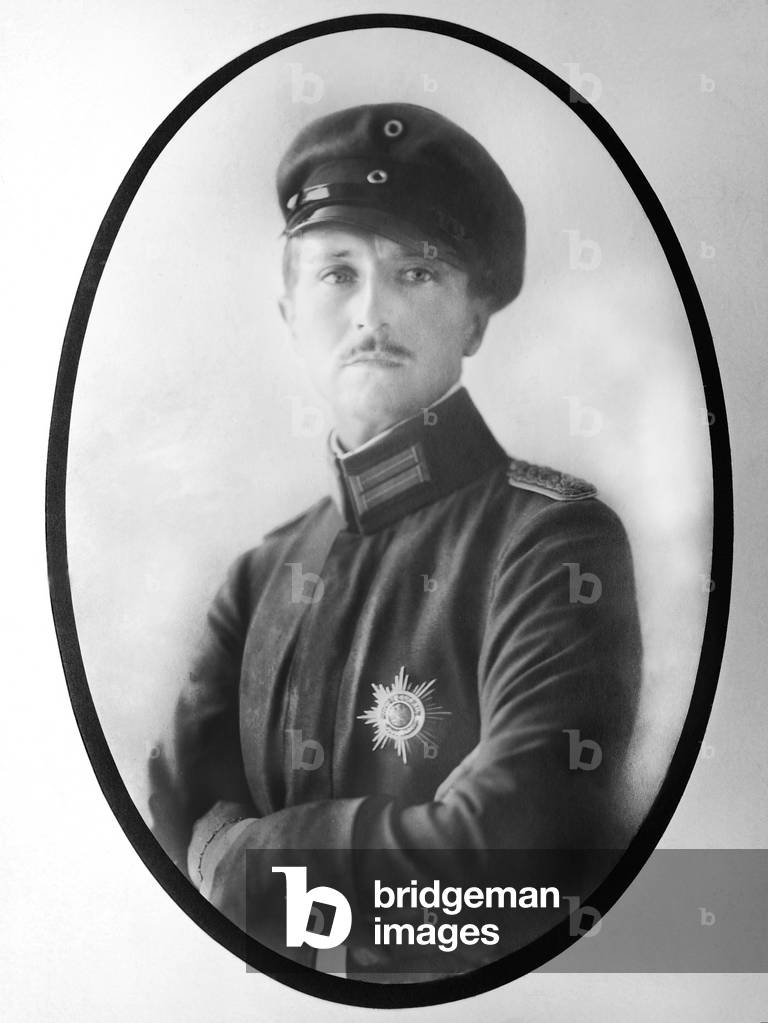 Prince August Wilhelm of Prussia, 1917 (b/w photo)
