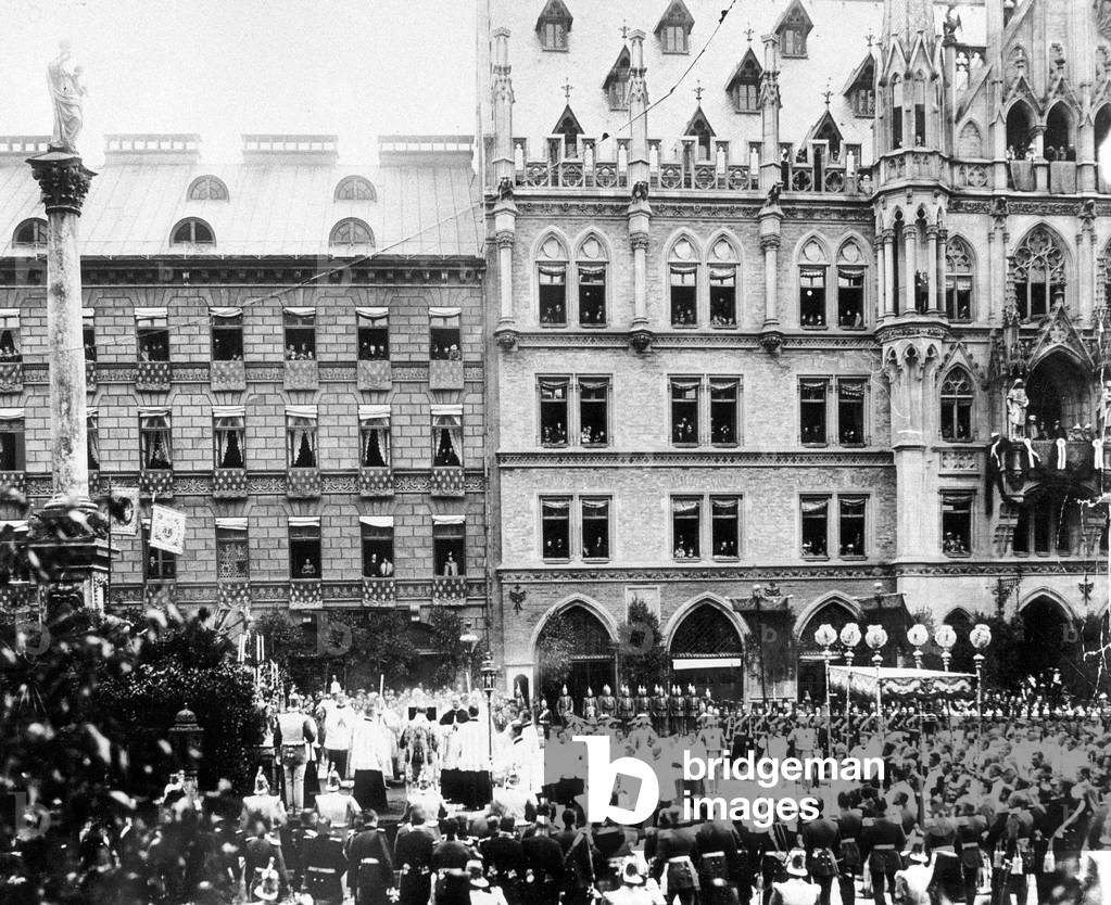 Munich before 1917 (b/w photo)