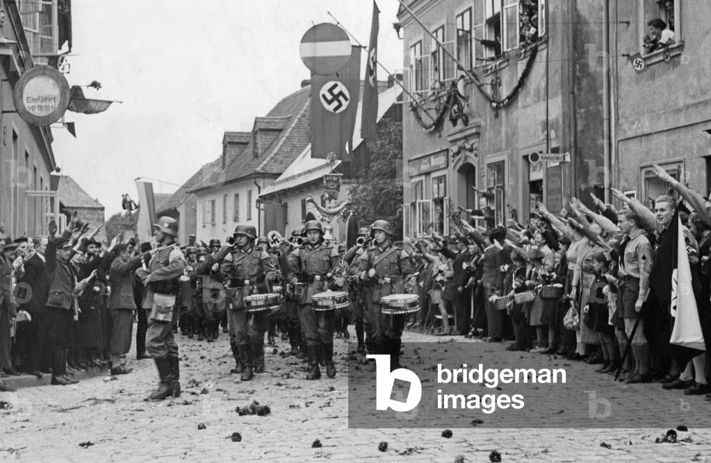 German troops in Grottau, 1938