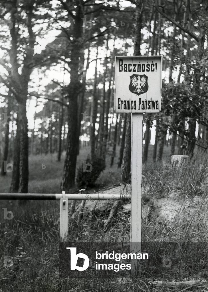 German-Polish border in the governorate Schneidemuehl, around the 1920s