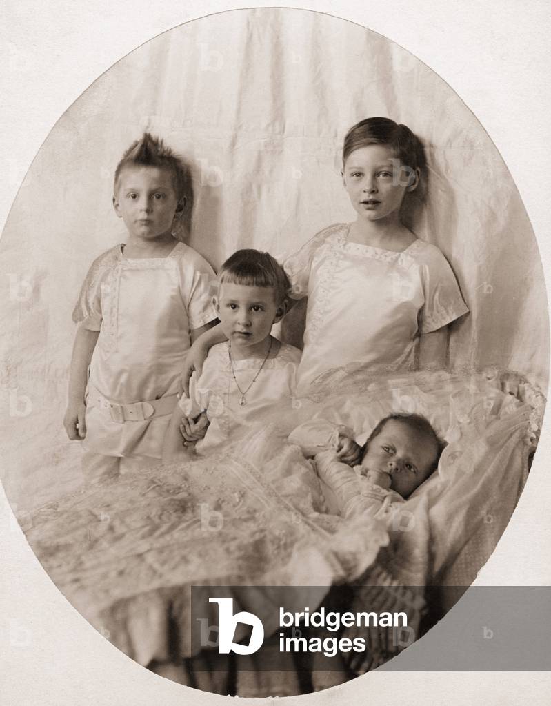 Prince Louis Ferdinand of Prussia with his brothers, 1913