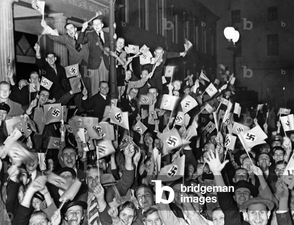Audience of a speech held by Adolf Hitler, 1938