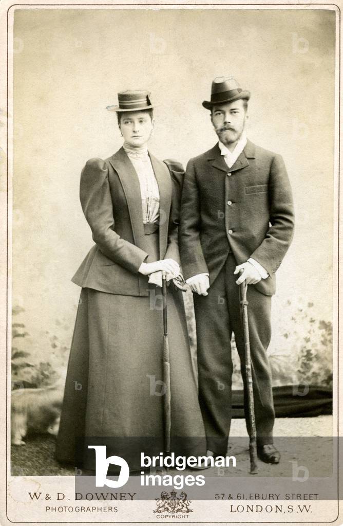 Nicholas II with his wife Alexandra Feodorovna, 1901