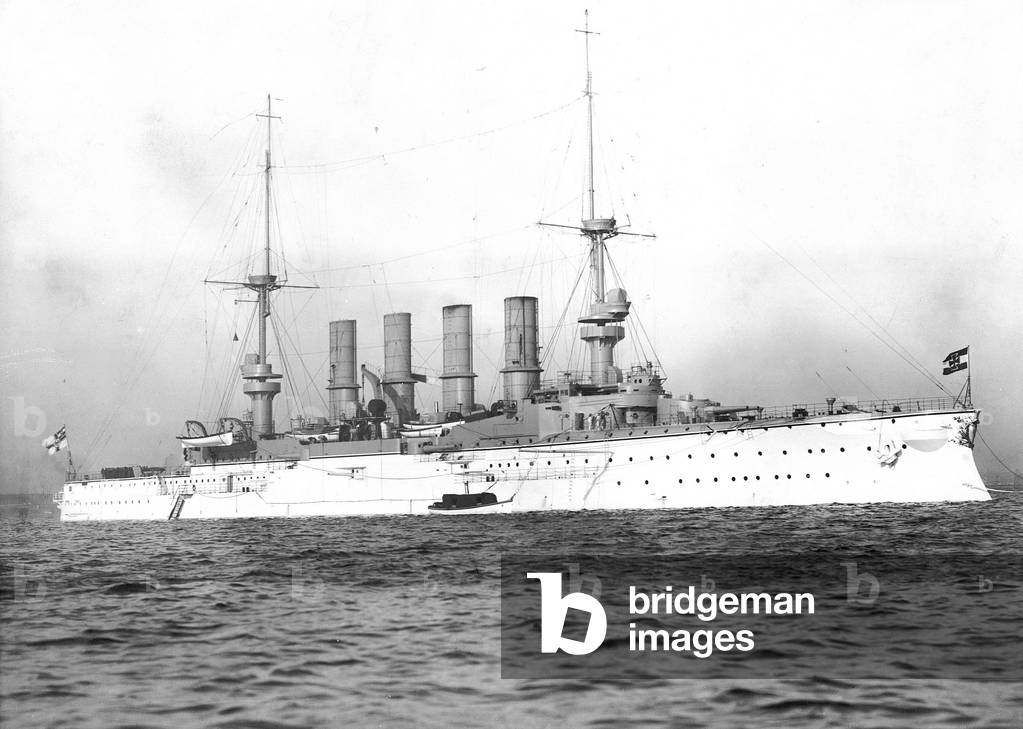 Battleship 'Gneisenau', 1914 (b/w photo)